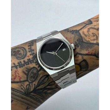 Custom Seiko Mod • Black Sterile No Logo Fluted PRX • 40mm